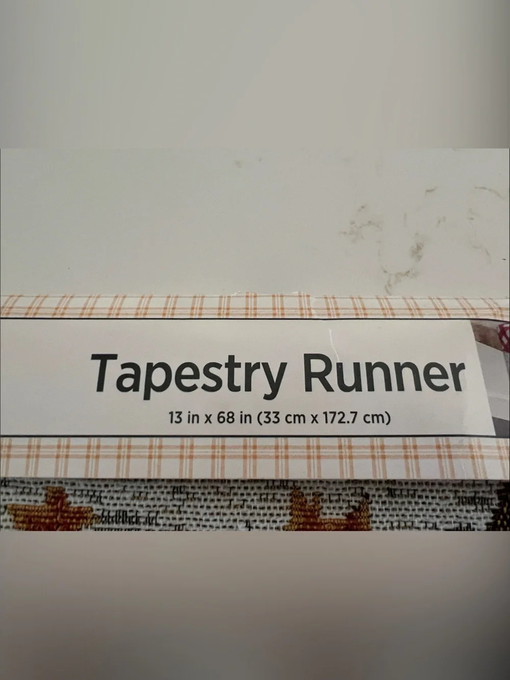 Tapestry Runner - Red Vintage Truck Fall Design